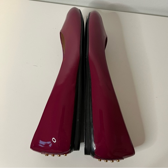 Tod's Red Patent Leather Ballet Flats size 10.5 - Picture 15 of 16
